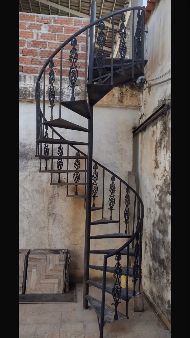 Escada rústica 