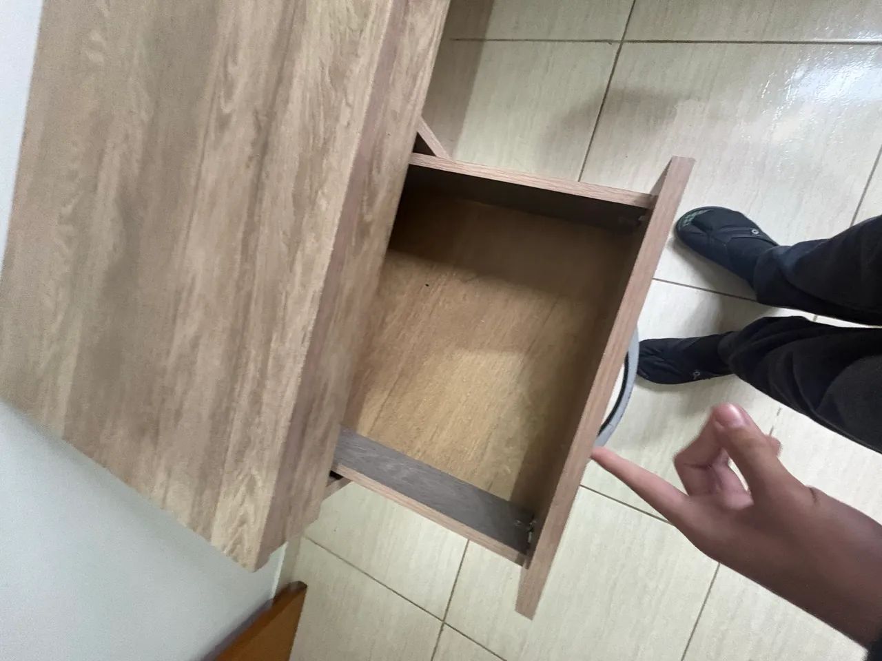 Escrivaninha para escritório marrom - Foto 5