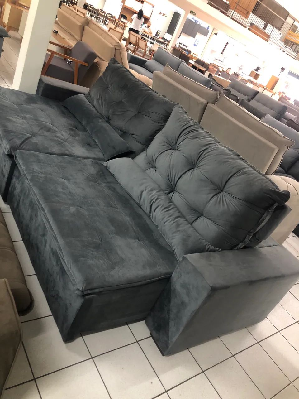 Sofa 2,90 NOVO retratil e reclinavel  - Foto 2