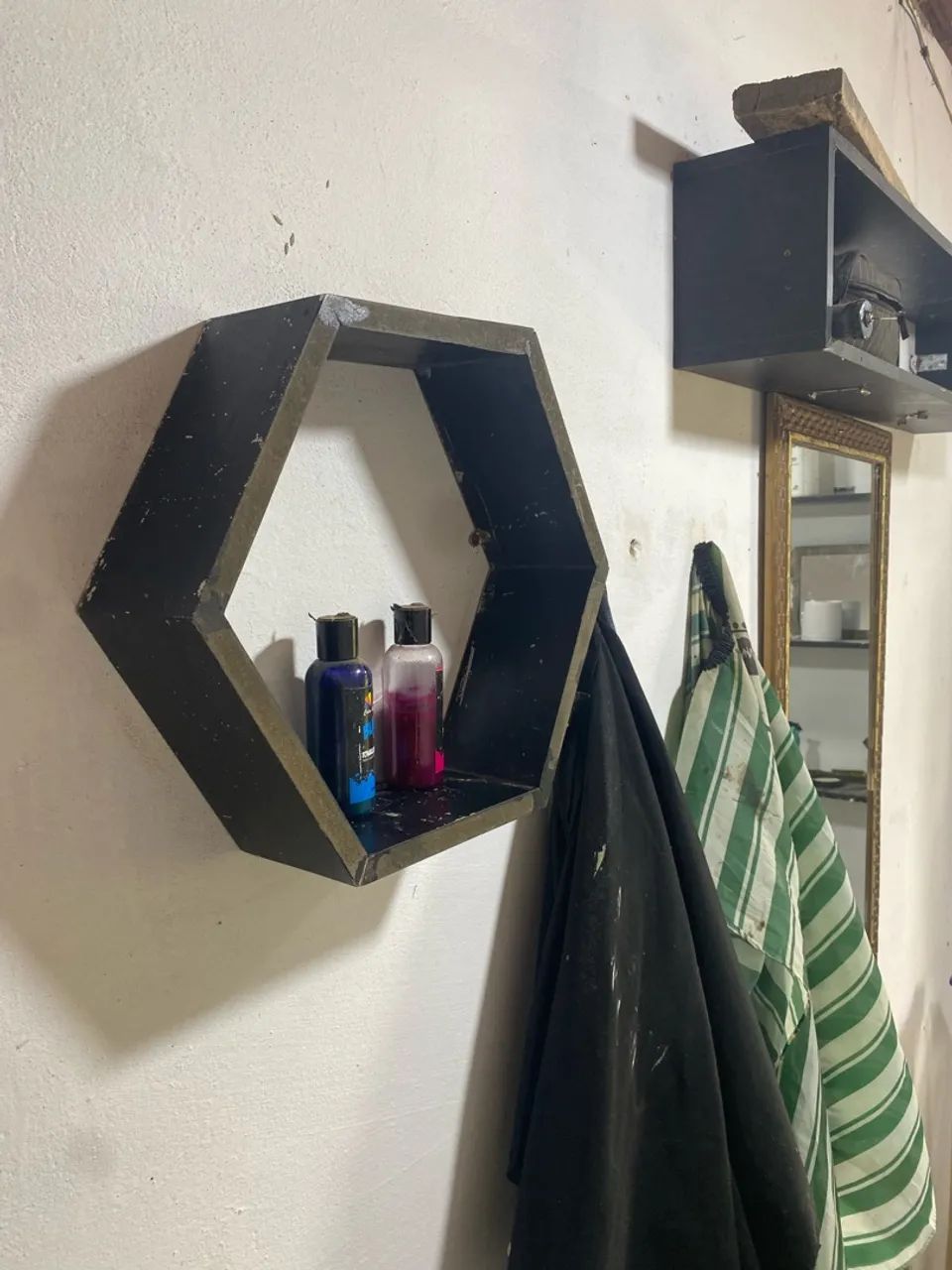 Espelho carrinho auxiliar e 3 nichos para barbearia  - Foto 3