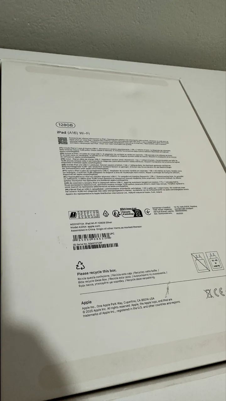 iPad (11ª Geração / A16) 128GB Wi-Fi Prateado SILVER - Foto 5