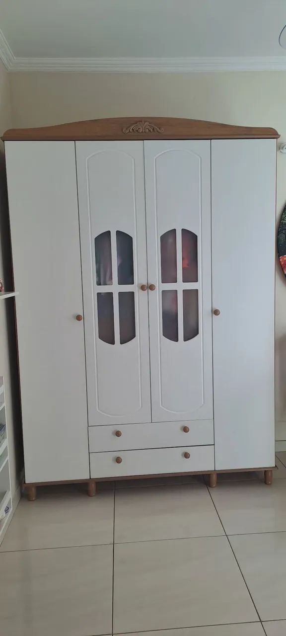 Berço provençal capitonê, guarda-roupas e colchão | Grão de Gente | Quarto bebê completo - Foto 2