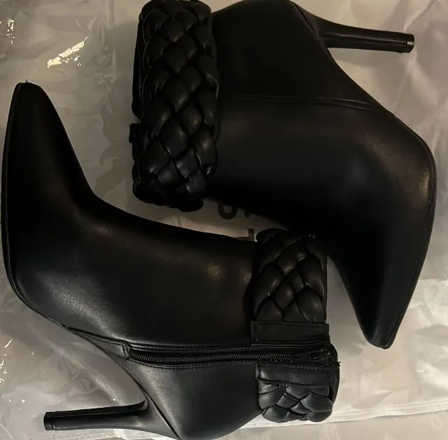 Bota preta Vizzano 37 perfeito estado confortavel