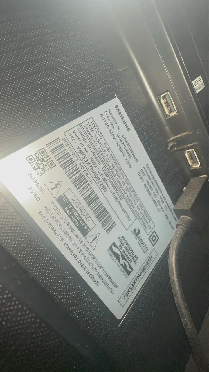 TV Samsung 82 polegadas com defeito - Foto 3