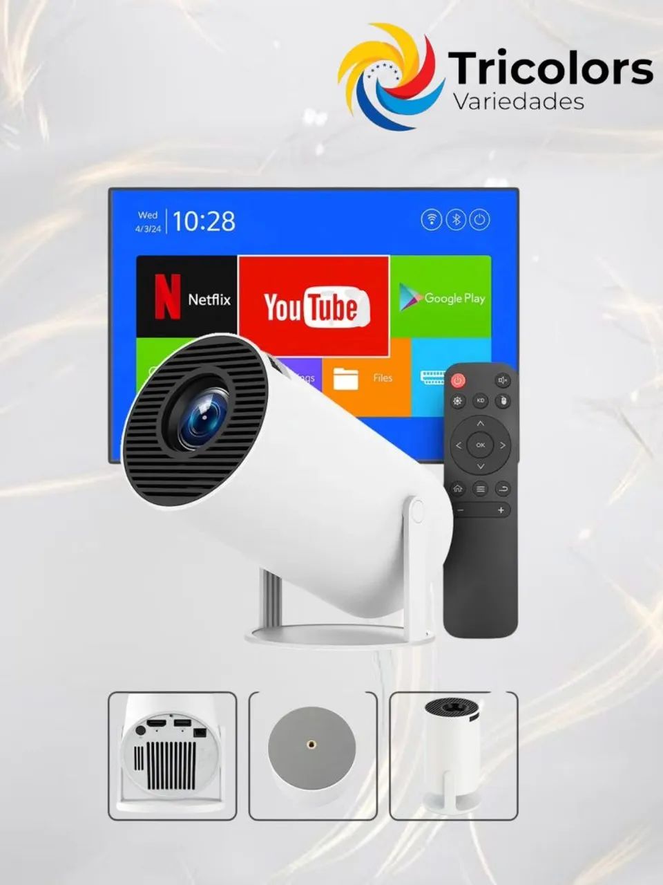 Mini proyector portátil HY300 PRO 120 polegadas