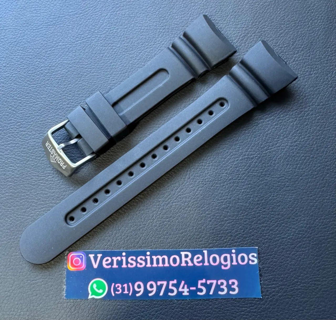 Pulseira Relógio Citizen Meia Lua Logo Promaster Preta Reposição  - Foto 2