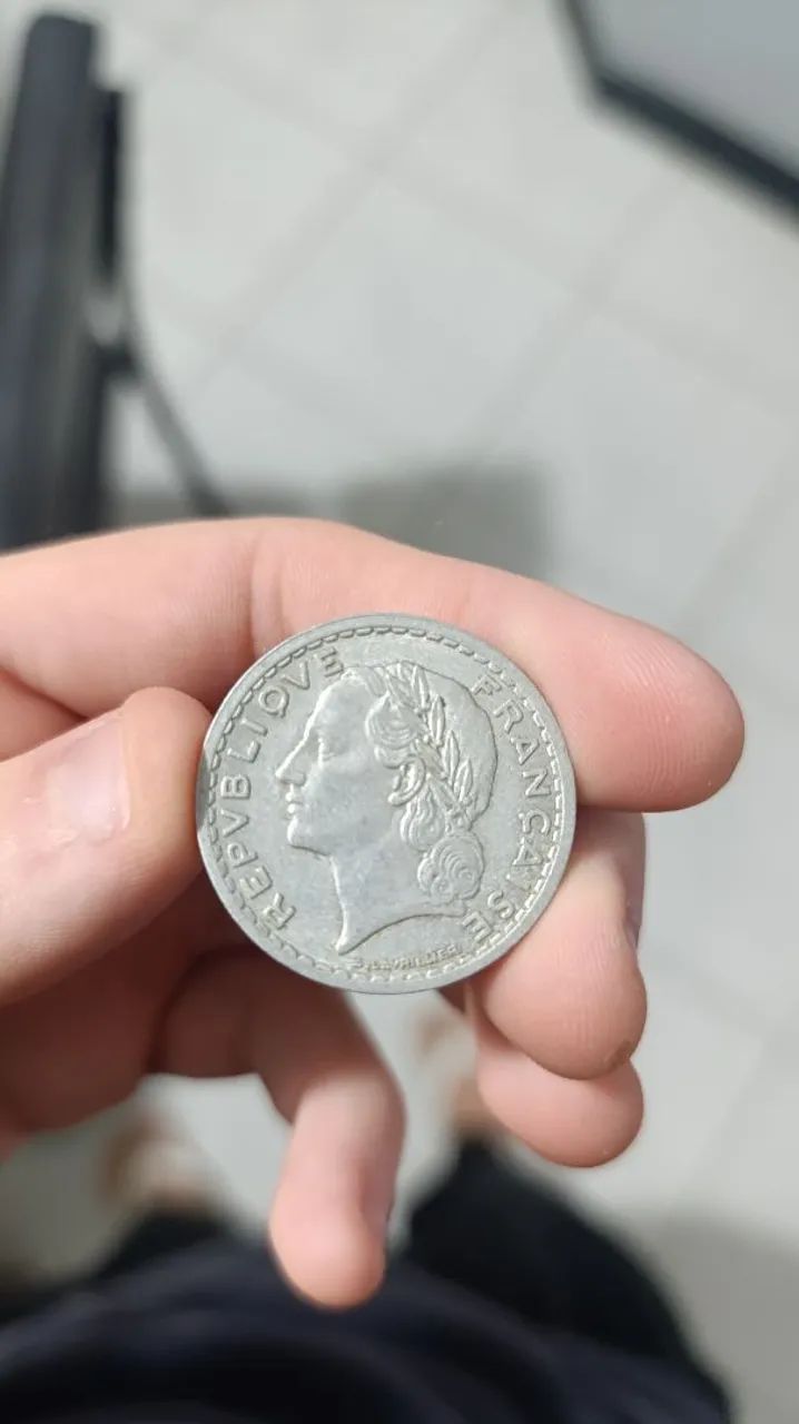 3 Moedas antigas de 5 Francos  - Foto 2