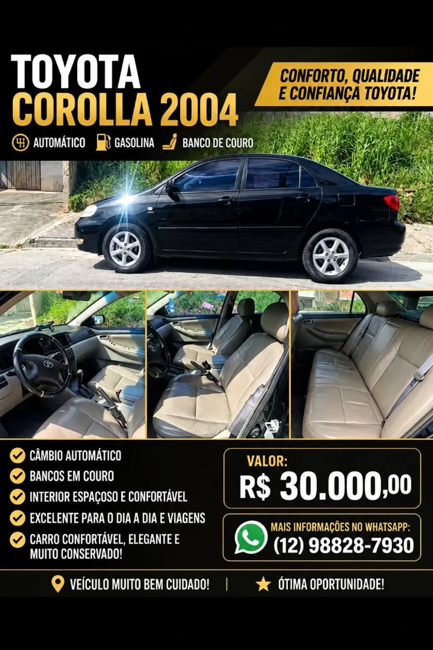 Toyota Corolla XLI 1.6 16V 110cv Aut. 2004