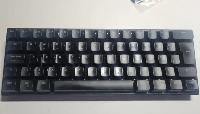 Teclado Husky Blizzard Preto Switch Red Gateron - Foto 5