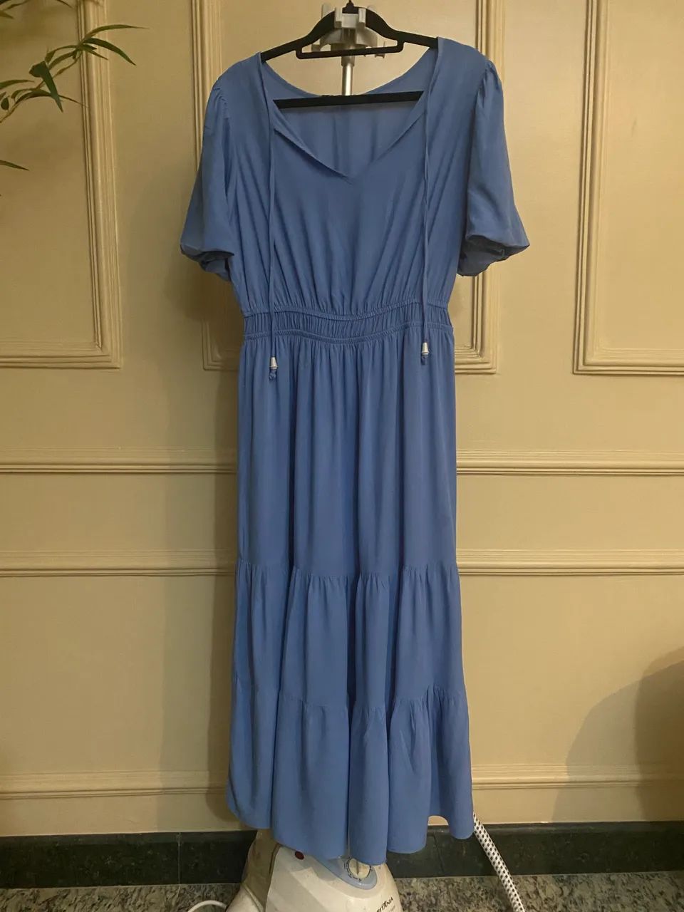 vestido lounge longo azul P - Foto 2