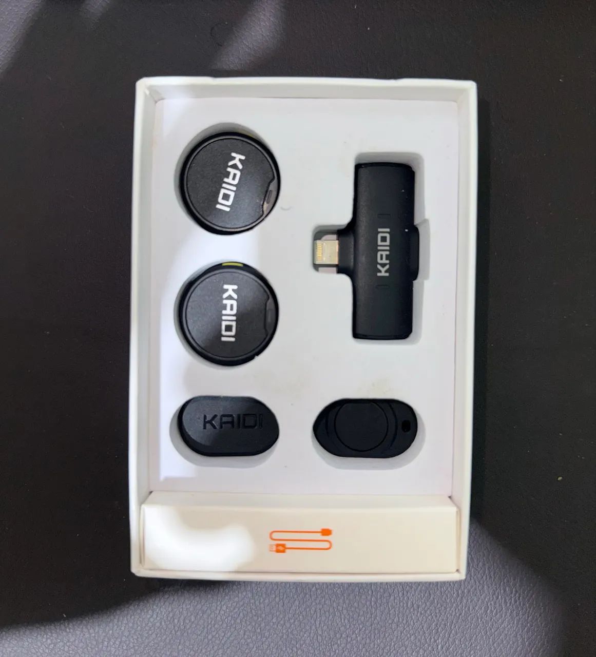 Microfone de lapela sem fio kit com 2 - Foto 2
