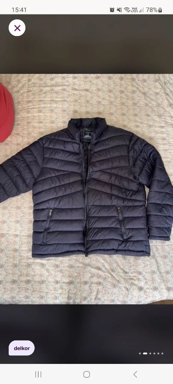 Jaqueta puffer delkor G3 peluciado plus size  - Foto 5