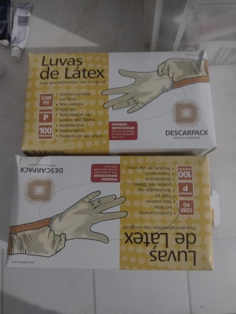 CAIXA DE LUVAS