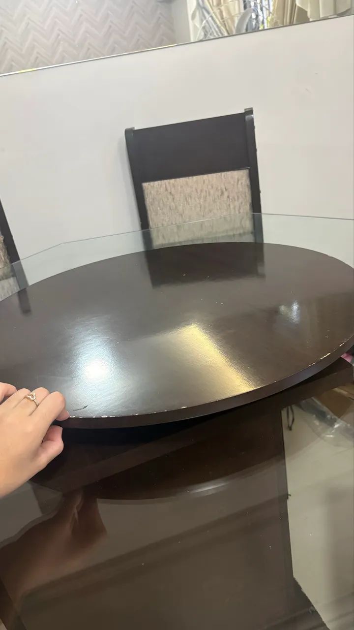Mesa de jantar + 5 cadeiras - Foto 5