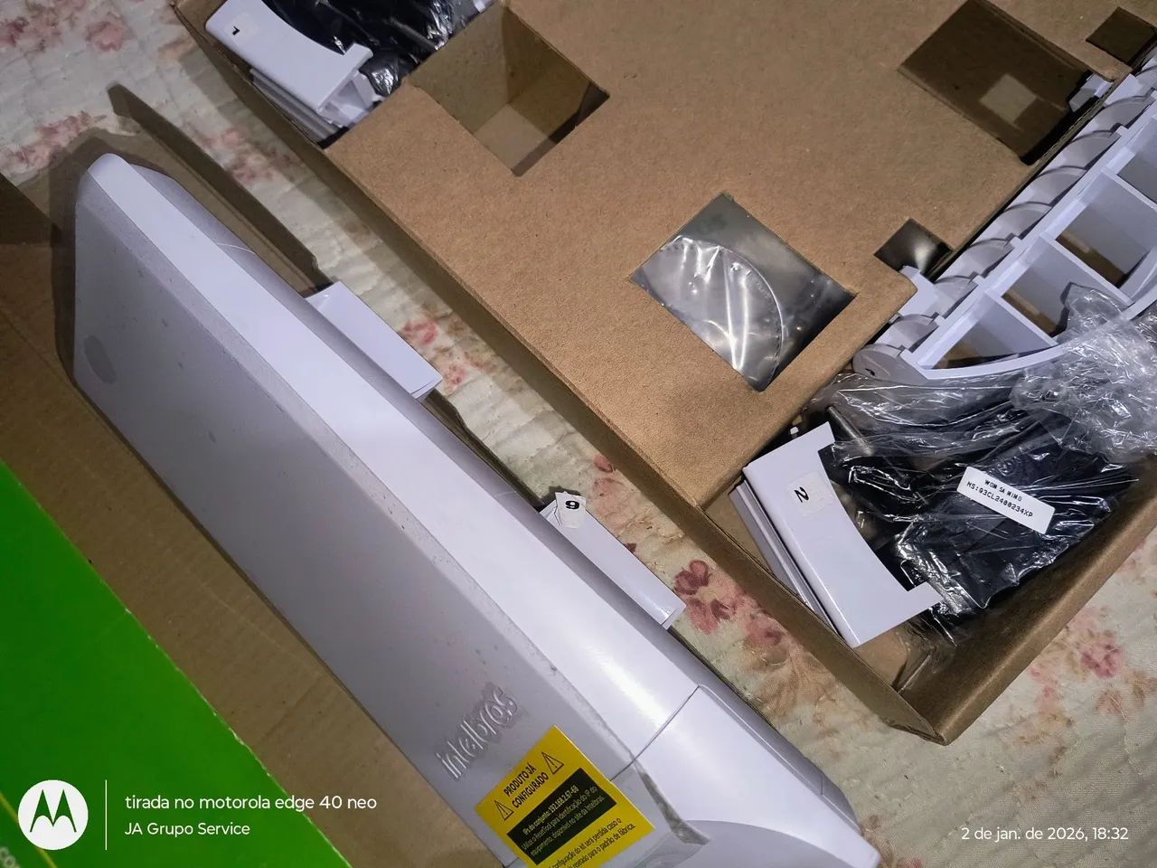 Kit Conexão Sem Fio para CFTV IP WOM 5A MiMo da Intelbras - Foto 3