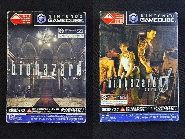 Biohazard / Resident Evil 0 e 1 Remake Japonês - Nintendo Gamecube. Completos