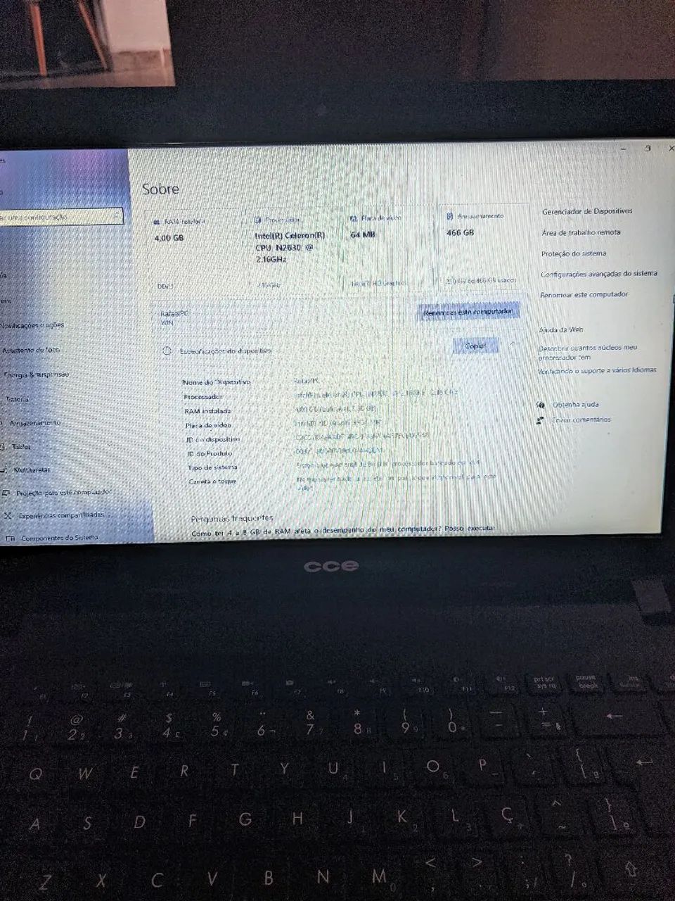 Notebook CCE F4030 - Foto 5