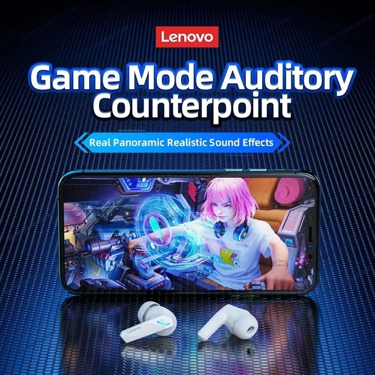 Fone GM2 Pro Bluetooth Lenovo - Produto Novo - Foto 2