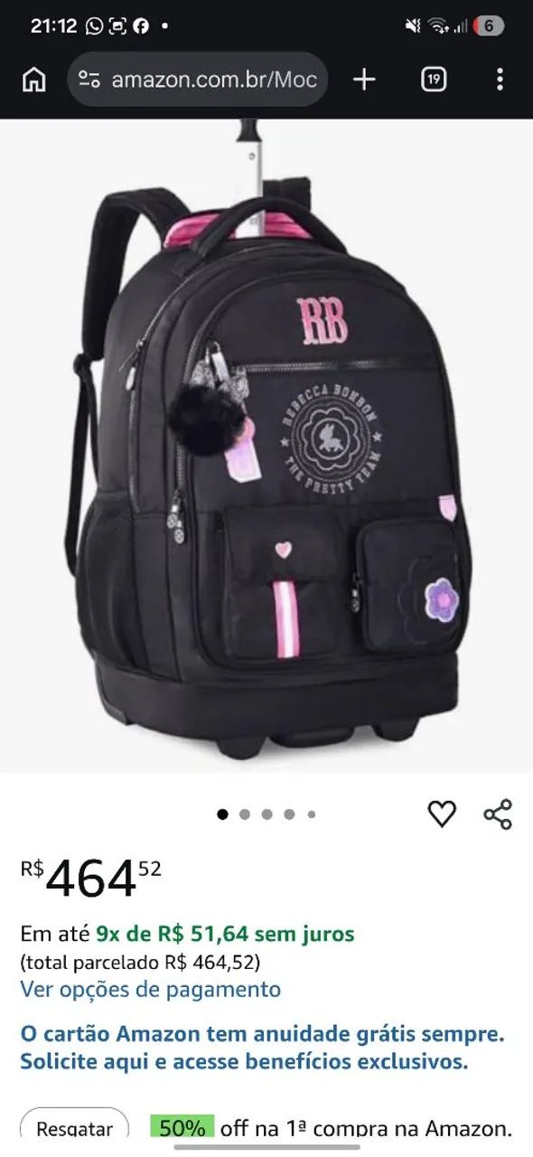Bolsa Rebecca Bonbon super nova 