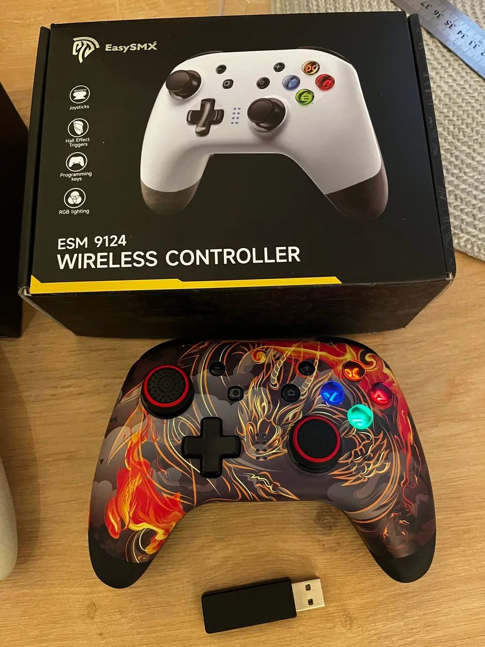 Controle Easysmx Control Inalámbrico Joystick Esm-4108 Nint Switch/pc Dragon - Foto 4