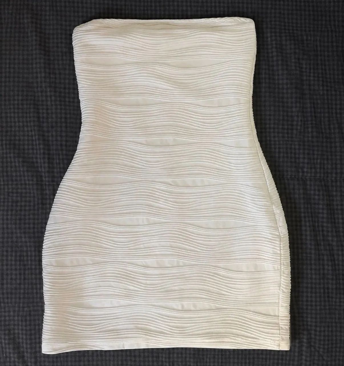 vestido tubinho branco shein p