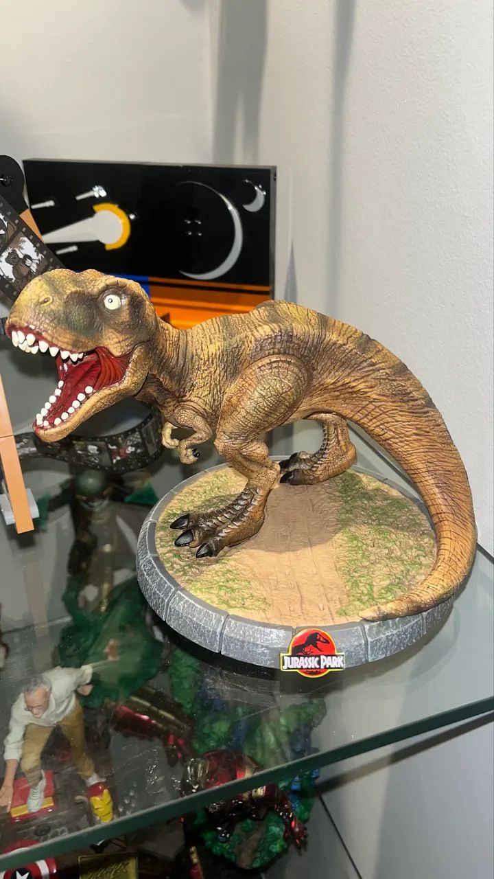 Estátua T-Rex 30TH Anniversary - Jurassic Park - MiniCo - Iron Studios - Foto 2
