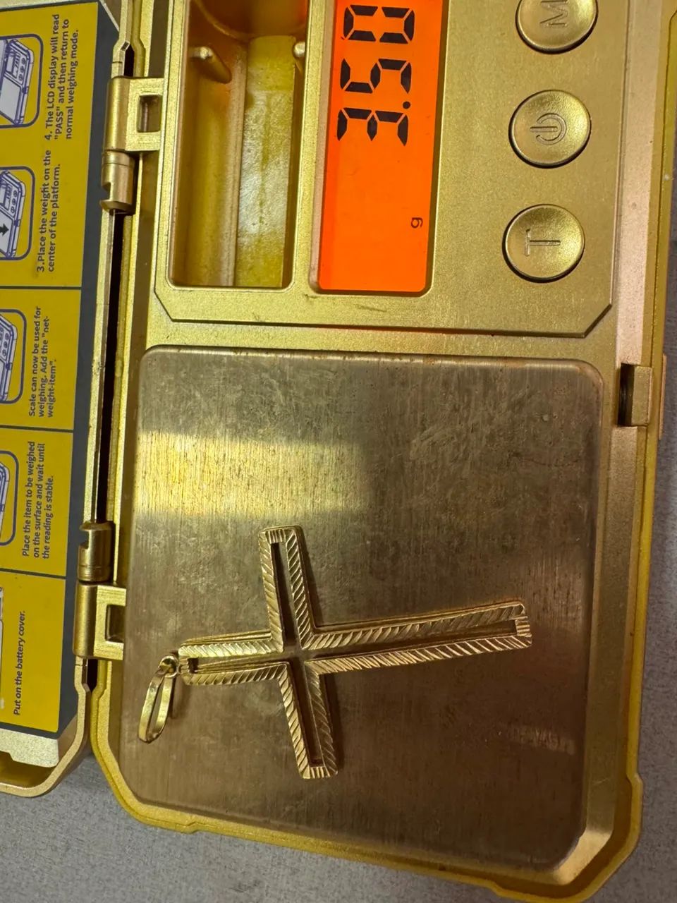 Pingentes Cruz de ouro 18k procedência garantia eterna - Foto 2