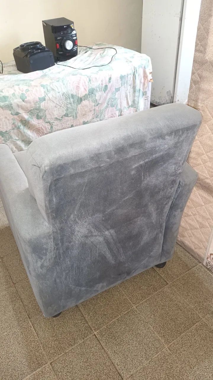 Protona aveludado cinza 65578361679363121