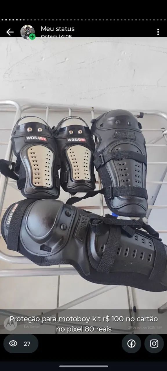 Luvas para motoboy proteção
