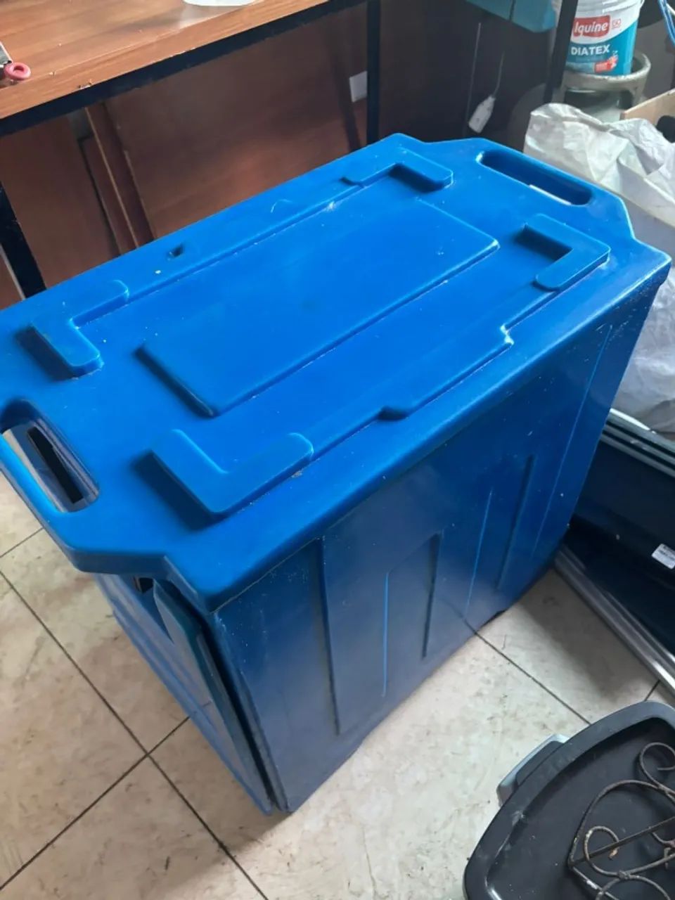 HOT BOX TÉRMICA AZUL - 100 LITROS - USADA - Foto 2