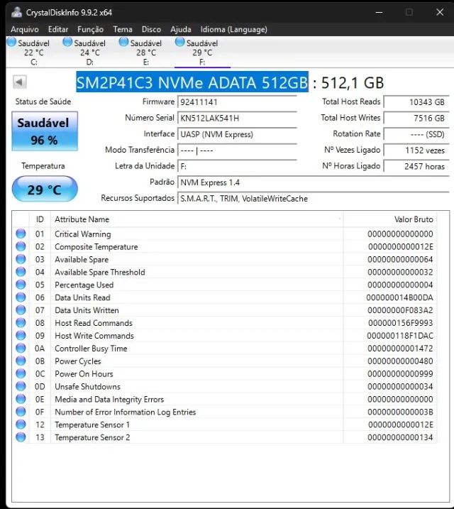 SSD Adata 512Gb NVMe - Foto 3