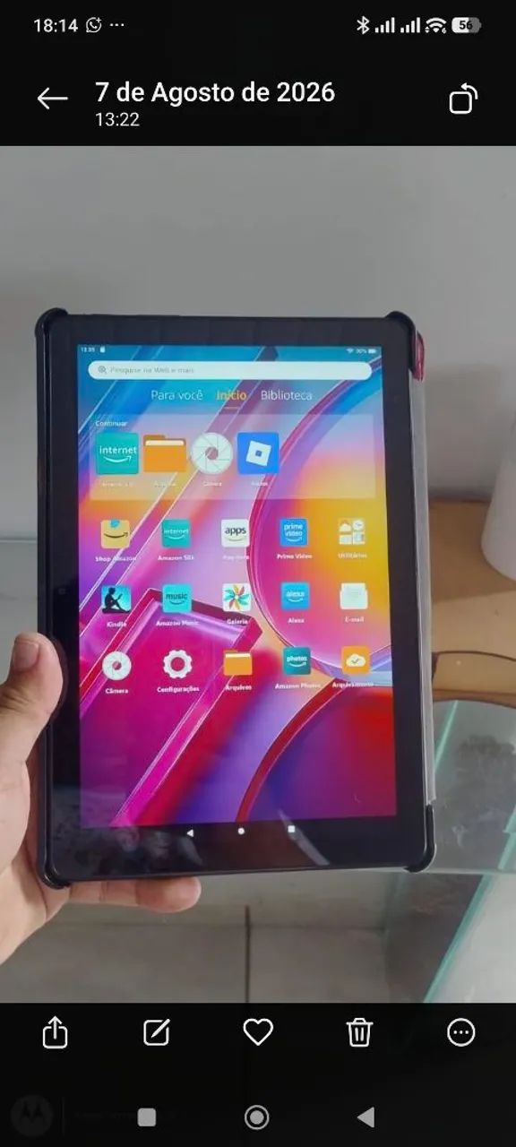 Tablet Amazon HD 10 geração 13° tela de 10 polegadas