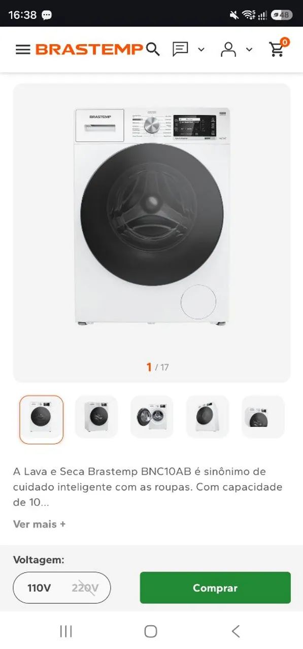 Lava e seca Brastemp