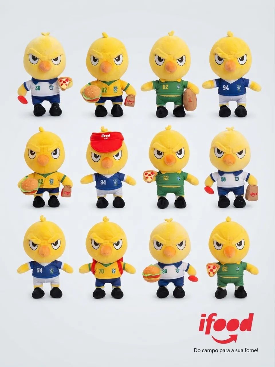 Canarinho da Copa IFood colecionáveis 