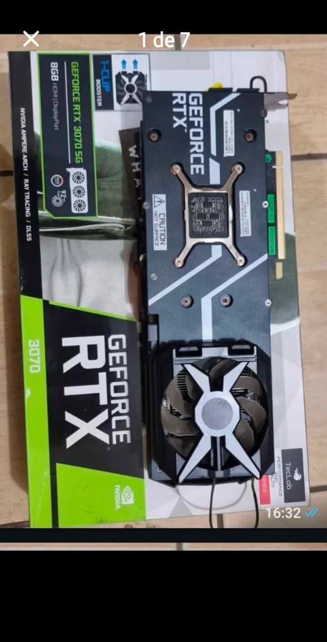 Placa de vídeo GEFORCE RTX 3070 