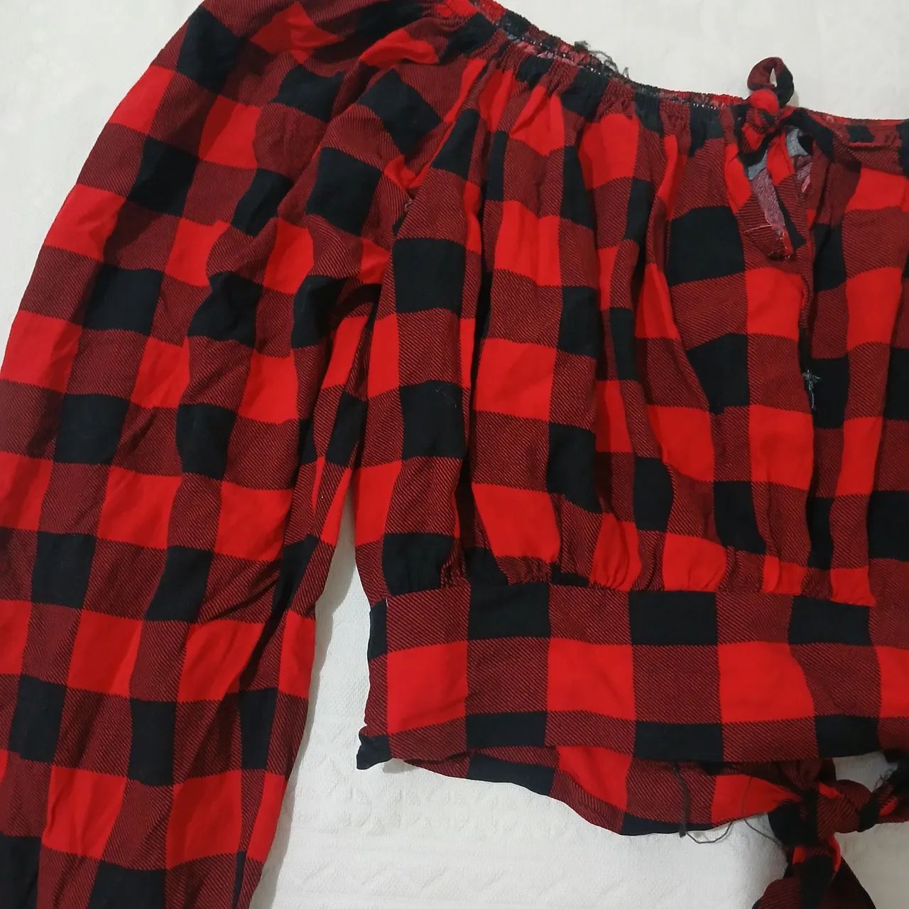 Blusa xadrez tam p - Foto 2