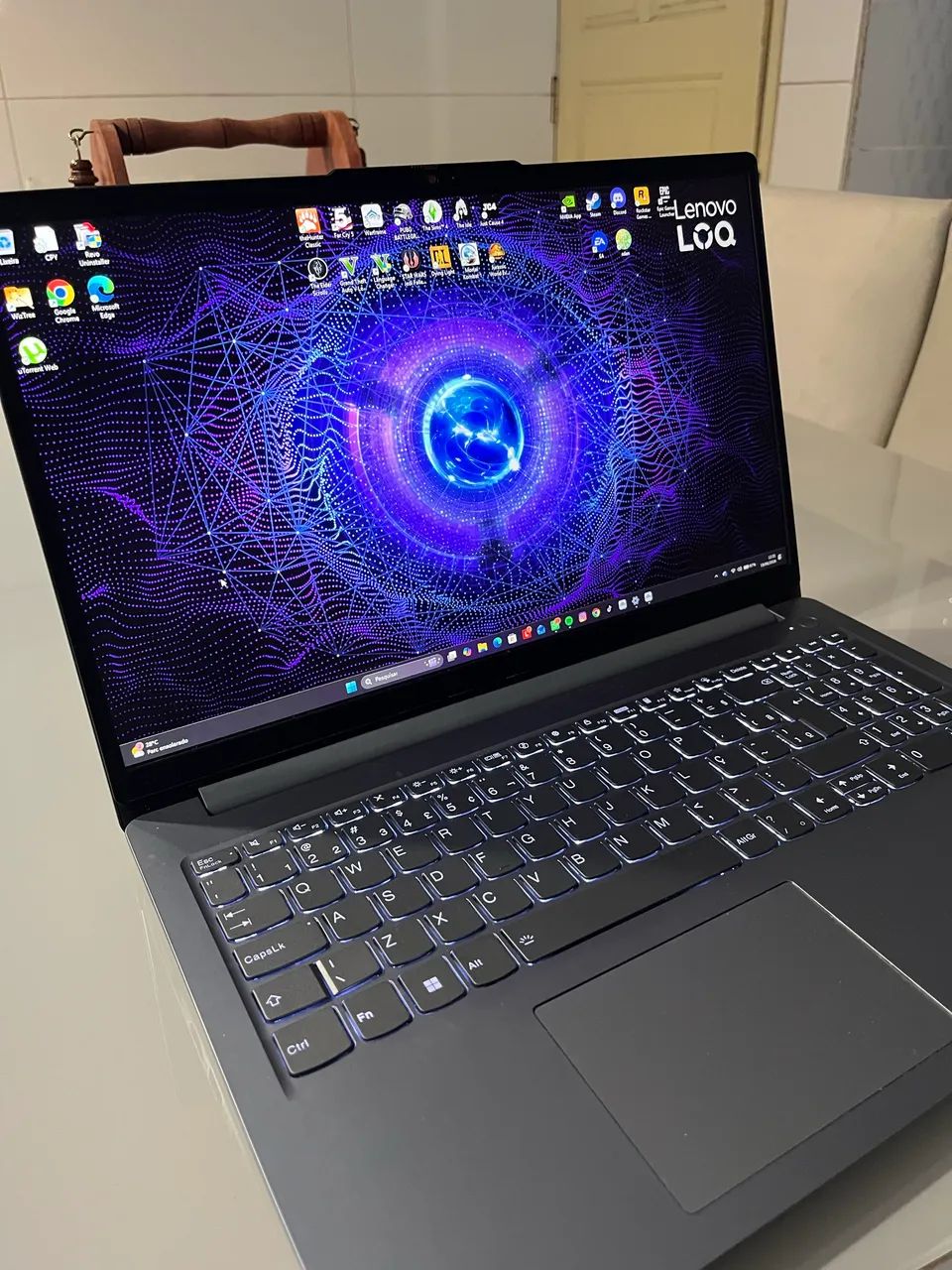 Notebook Gamer Lenovo com placa 4050 - Foto 4