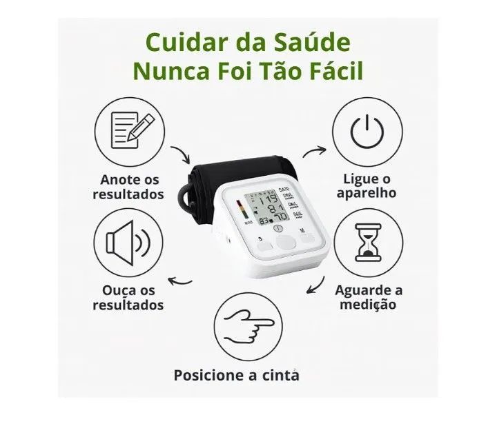 Aparelho de pressão digital de braço com detector arritmia e memória. - Foto 2
