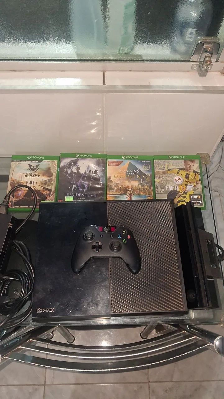 XBOX ONE+KINECKT+CONTROLE+4JOGOS