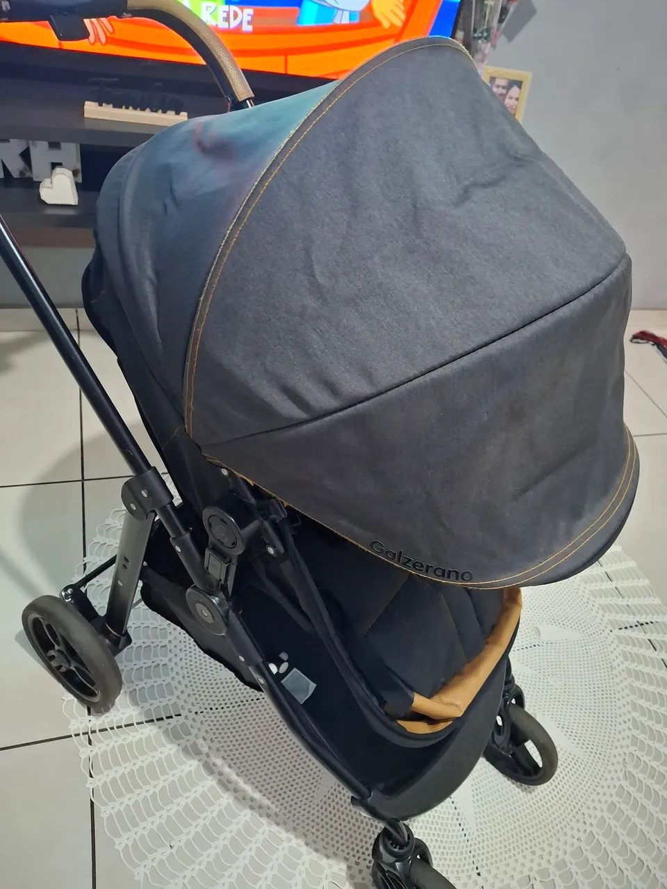Carrinho de bebê + bebê conforto Galzerano - Foto 3