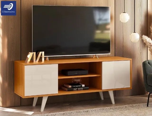 Rack com 2 Portas de Correr para TV até 55" 