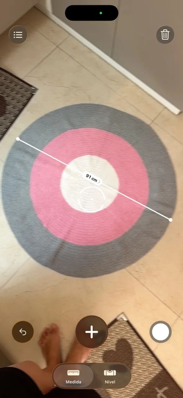Tapete de crochê de 90 cm  - Foto 4