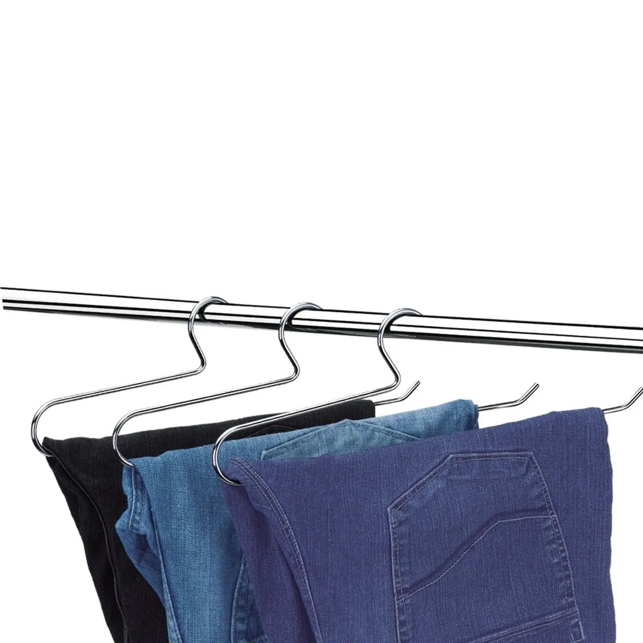 Cabide Calça Cromado Kit Com 12 Unidades  - Foto 2