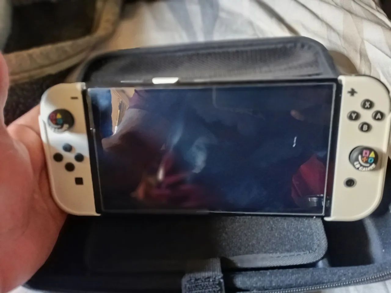 Nitendo switch oled branco desbloqueado 