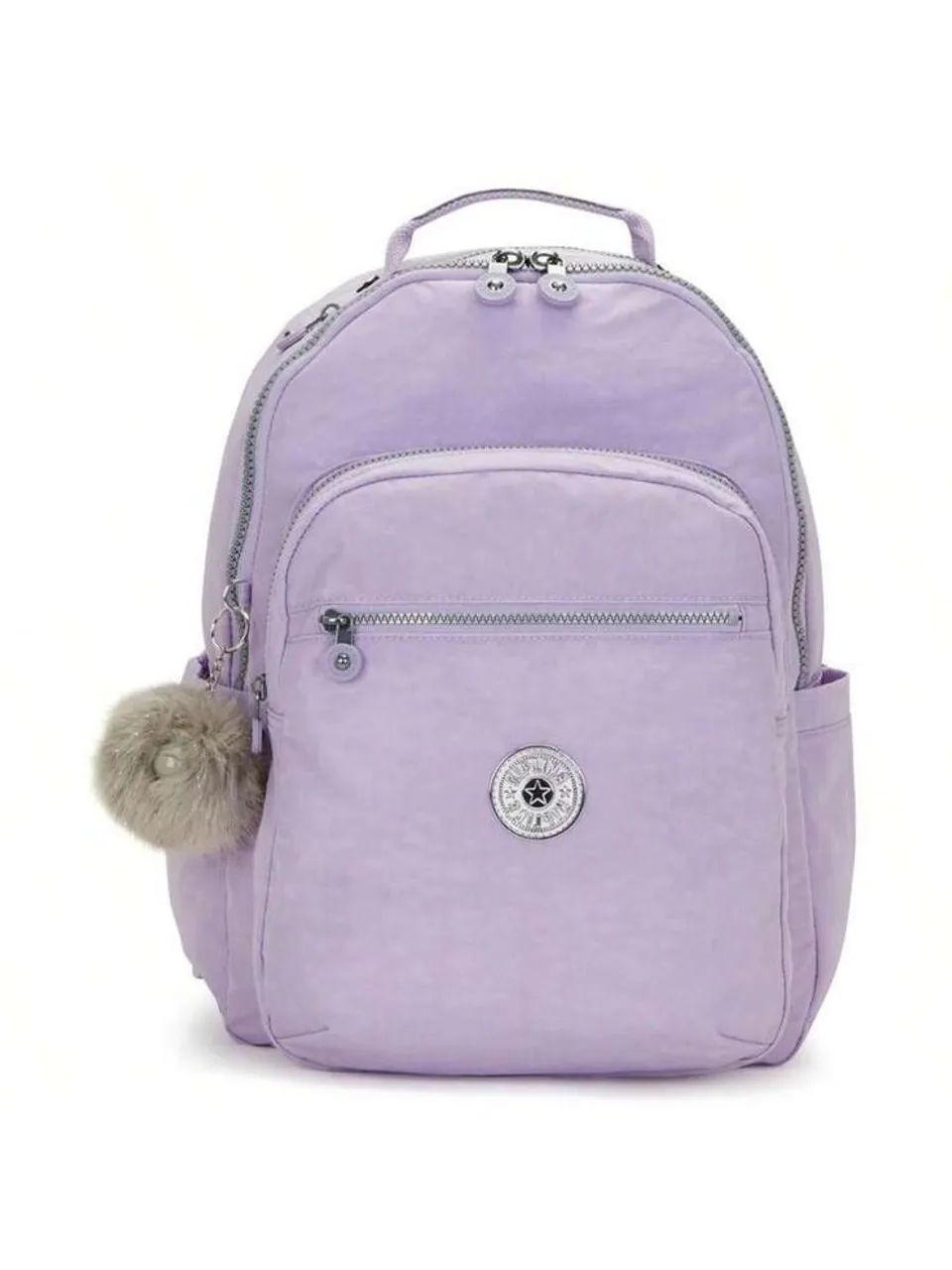 Mochila Kipling Original XL Lilás Moderna Linda e Resistente - Foto 5