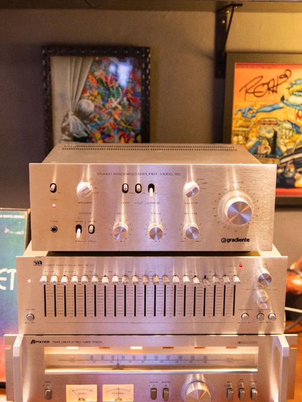 Amplificador Gradiente MODEL 120 (1979) - IMPECÁVEL E REVISADO!