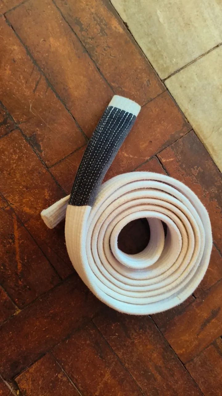 Faixa branca Trakel Combat BJJ aprox 3m - Foto 2