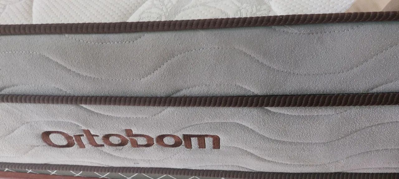 Cama box casal e colchão Ortobom - Foto 5