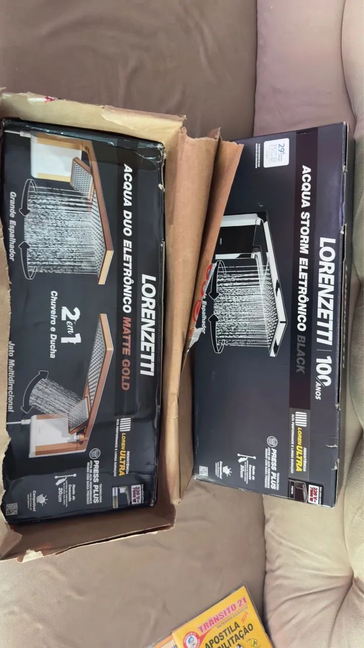 Chuveiro Lorenzetti Acqua Duo dourado - Foto 2