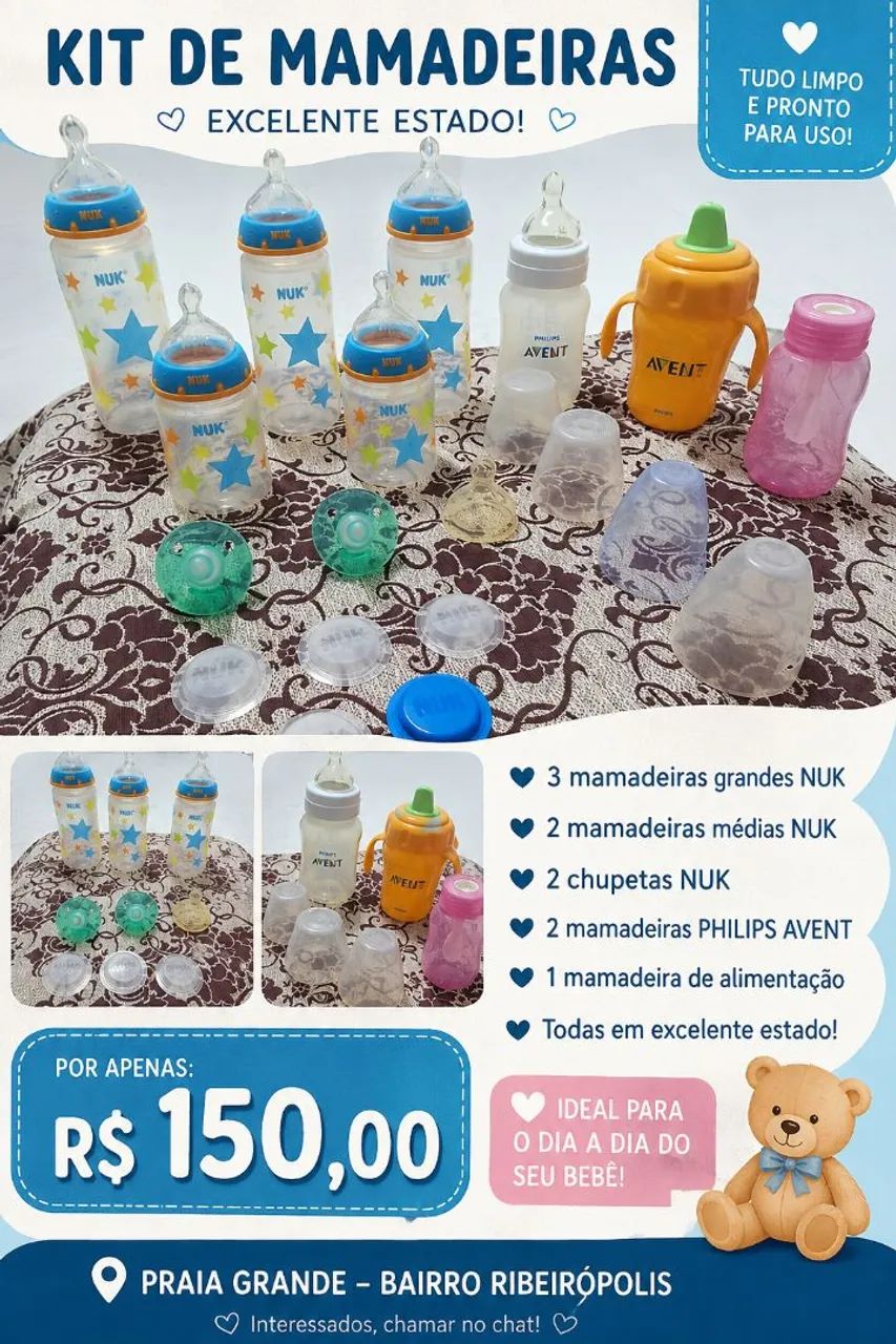Kit de mamadeira da PHILIPS AVENT 
